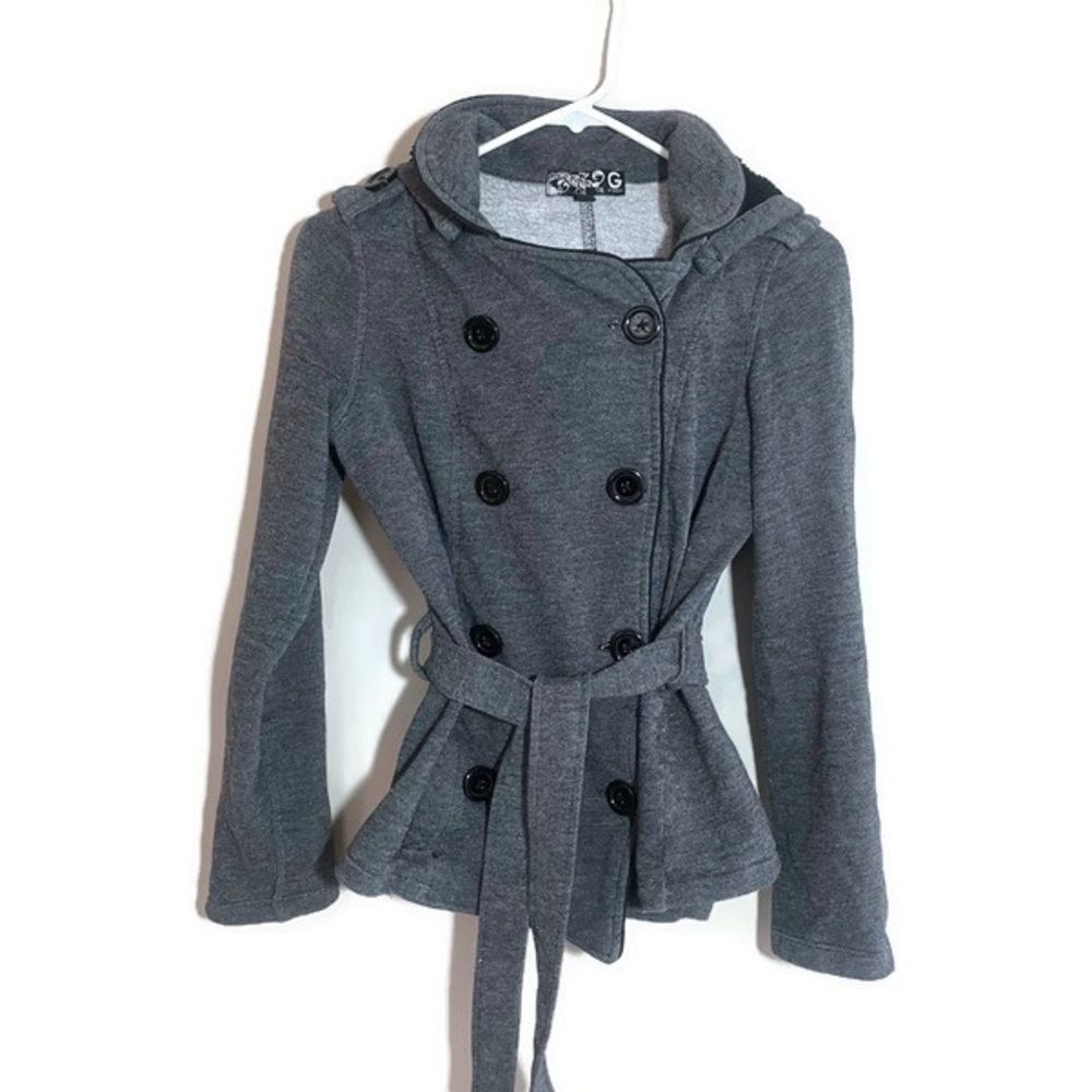 G by Guess Gray Double-Breasted Jacket